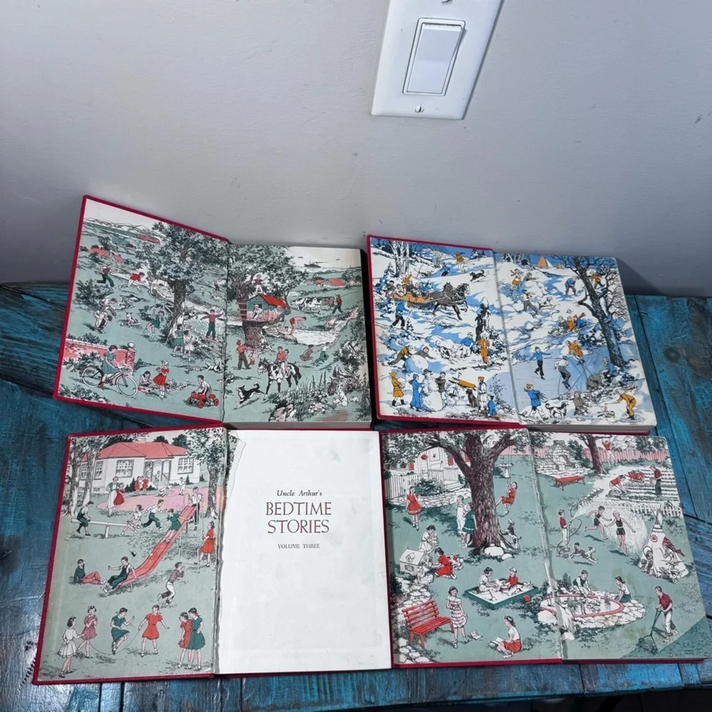 Uncle Arthur's Bedtime Stories, Vol. 1, 2, 3, 4 Vintage 1950s - Picture 11 of 16